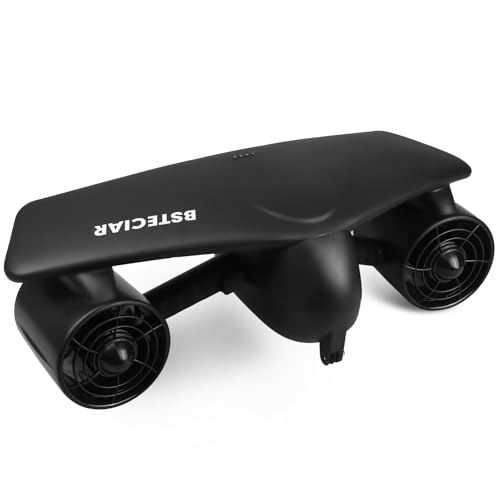 Bsteciar Underwater Scooter, Sea Scooter Dual Motors,Water Scooter with Child Safety Locks and Adjustable Speed Levels, Compatible with Sports Cameras for Adult/Kids Pool, Diving,Snorkeling