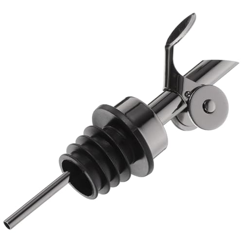 BGHYJKOL Stainless Steel Pourers Vertedores de Botellas Licor, Tapa a Prueba derrames Acero Inoxidable, dispensador vinagre, Aceite Vino, Boquilla Repuesto for licores Cocina