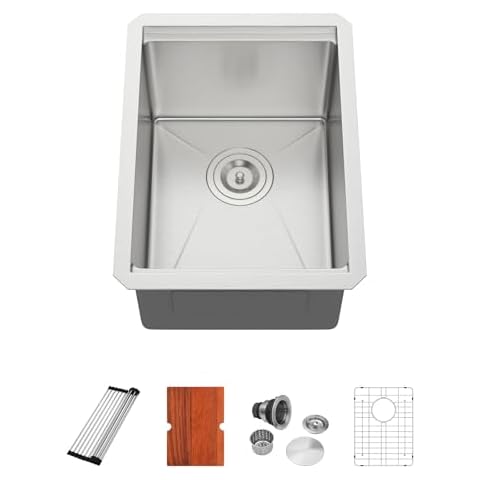 Dcolora 14" Stainless Steel Bar Sink Workstation Cover