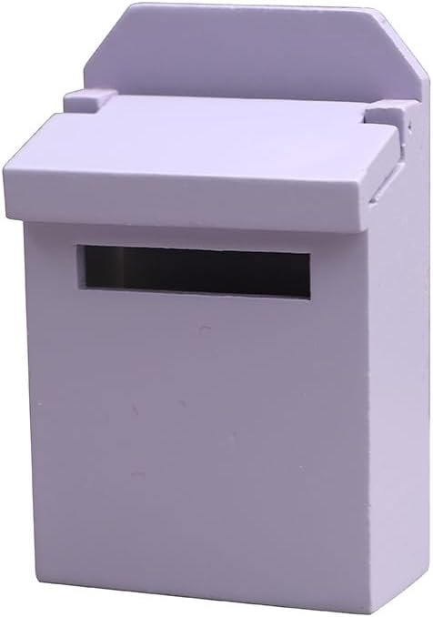 AirAds Dollhouse DIY 1:12 Dollhouse Miniature Wooden Mailbox; 7 Color Options (#Lot 7 Boxes)