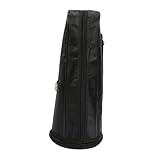 QUMIIRITY スオナバッグ ギグバッグ 調整可能な ドラムスティックバッグ トランペットキャリングバッグ 用リコーダー楽器 旅行トランペットポーチ ギターバッグ Black ポリエステル
