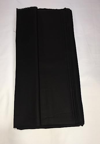 Image of BKRKJ Women's Cotton Silk Unstitched Fabric by Meter for Sewing Suit Salwar Chudidar Patiyala Shirt Kameez Blouse Kurta Pyjama Pathani jam Glace (2.5 Meter, Black)
