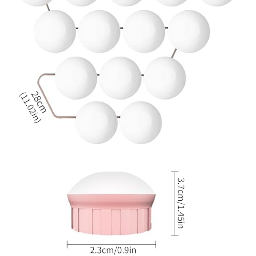 Luces LED con brillo ajustable y control de intensidad para una iluminación de maquillaje profesional 3