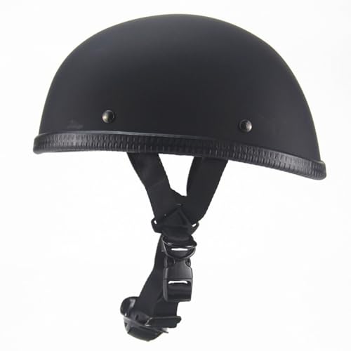 ZHANGXIO Casco Abierto Vintage, Casco De Motocicleta De Estilo Alemán con Hebilla De Liberación Rápida Ajustable, Aprobado por La ECE para Adultos, Hombres Y Mujeres