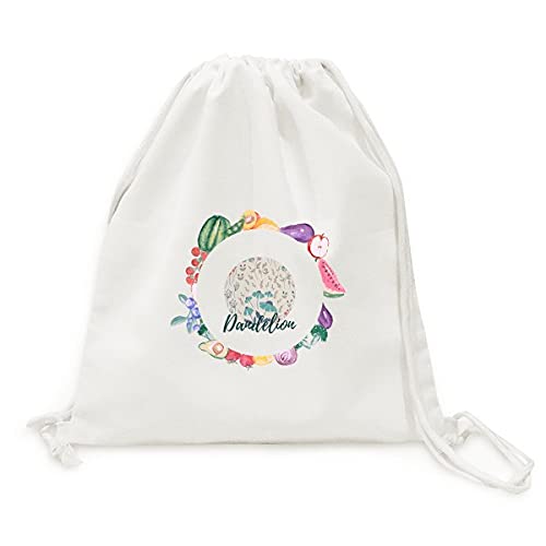 Sac en tissu pliable beige à motif fleurs pour fruits et légumes