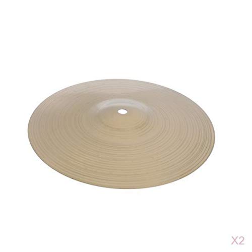 Tachiuwa 2x Shiny Gold Drum Cymbal Set - Classic Design