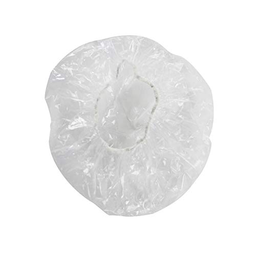 Pasuihcay 100Pcs Reusable Food Keep Storage Covers Elastic Clear Bowl Covers Dish Plastic Covers for Family Outdoor Picnic, Transparent