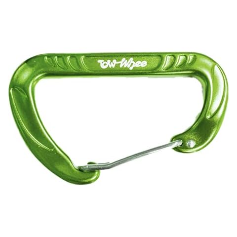 TowWhee - Mini Carabiner - Perfect Accessory Clip for TowWhee Adventure Tow Bungee (Green) Cover