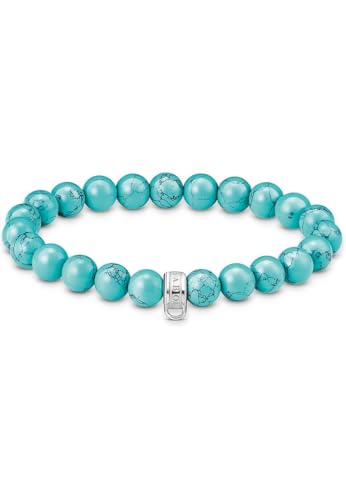 THOMAS SABO Charm Club Beads Bracciale in argento 925 riciclato