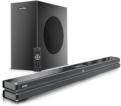 Intex 2.1 Ch 180W Bluetooth Soundbar | 360 Surround Sound & Deep Bass ...