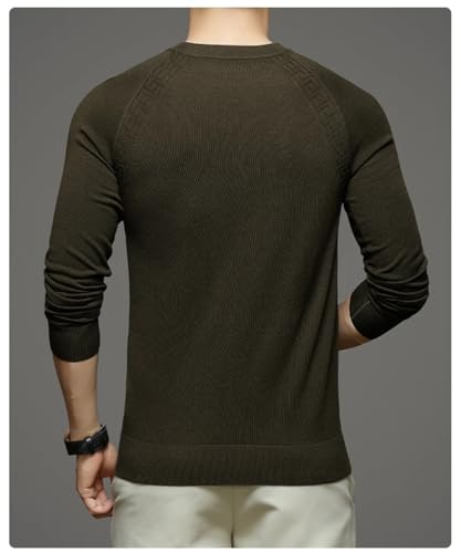 Bollrllr 2024 Winter Men's Fashionable Knitted Sweater Warm Knitted Sweater Short Sleeve Slim Sweater3