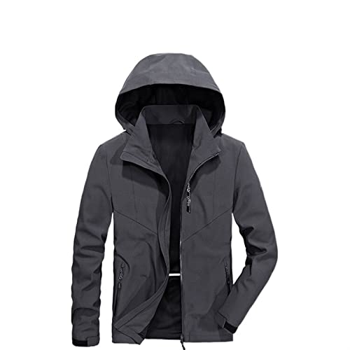 ETZRYSYB Chaqueta para hombre de defensa personal, ropa táctica Stealth, chaqueta anticorte, resistente a los puñaladas, antimordeduras, a prueba de espinas, camisetas de seguridad sin cortes, gris