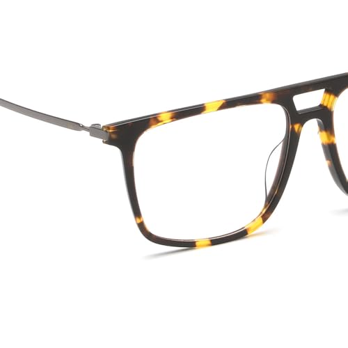Image of FILA Eyewear| Square | Men | Medium | Shiny Brown Demi Acetate Frame