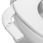 SAMODRA Ultra-Slim Bidet Attachment, Minimalist Non-Electric Dual Nozzle (Frontal & Rear Wash) Adjustable Water Pressure, Fresh Water Bidet Toilet Seat Attachment, Easy to Install