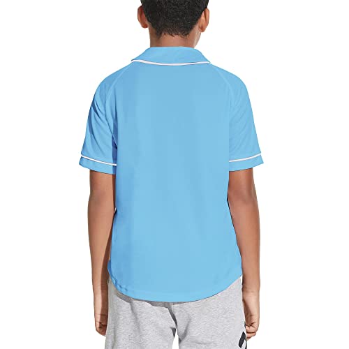 Image of Yuji Itadori Kids Baseball Jersey Button Boys Short Sleeve T-Shirts Hip Hop Fashion Casual Sports Solid Color Shirt