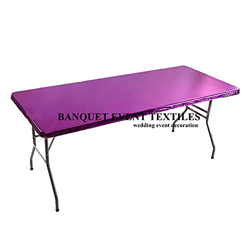 Matalic Spandex Obrus Prostokątny Rozciągliwy Obrus Obrus Ślubny Obrus Wydarzenie Dekoracja hotelu - złoty, 152 cm dł. x 76 cm szer