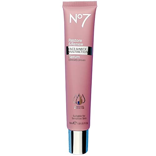 No7 Restore & Renew Face And Neck Multi Action Serum 50 Milliliter
