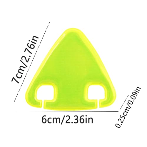 夜間自転車反射板、三角形リアマウント安全反射サイン 光反射性能、天候に強い耐久性、実用的で機能的、注目を集める外観、男性 女性 青年向け サイクリング視認性向上アイテム