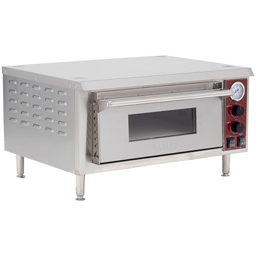 Kratos Commercial Oven, Single-Deck Countertop Electric Pizza/Bakery Oven, Stainless Steel, Cooks 18
