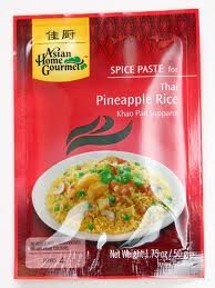 Asian Home Gourmet Spice Paste - Pack of 8 (Thai Pineapple Rice (Khao Pad Supparot))