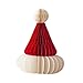 SM SunniMix Christmas Santa Hat Hanging Decoration Novelty Funny Tabletop Christmas Tree Ornament for Home Party Celebration