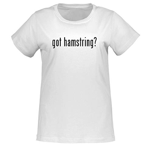 got hamstring? - Adult L.A.T 3580 Misses Cut Women's T-Shirt, White, Small