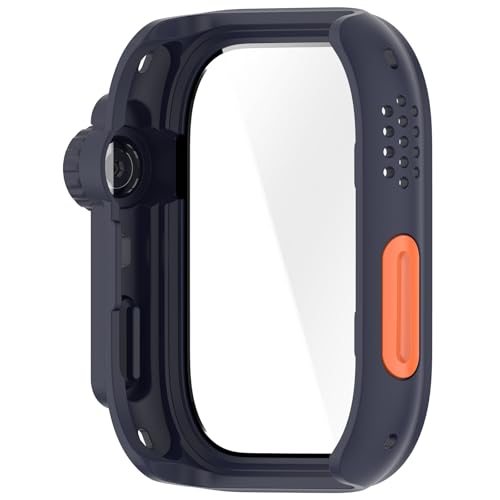 Custodia per smartwatch in vetro pc adatta per orologio Fit 4 Protezione dello schermo integrata Shell antiurto protettiva