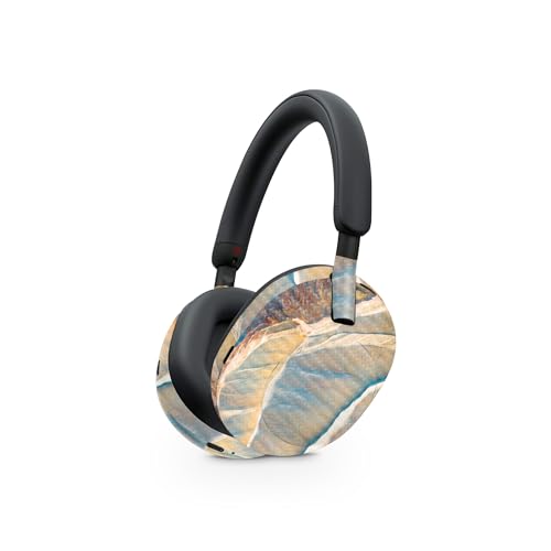 Image of MightySkins Carbon Fiber Skin Compatible with Sony WH-1000XM5 Headphones - Rocky Side | Protective, Durable Textured Carbon Fiber Finish | Easy to Apply