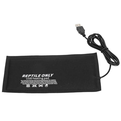 Gavigain Reptile USB Heating Pad Safe Efficient Comfortable for Pet Reptile Care (Large)