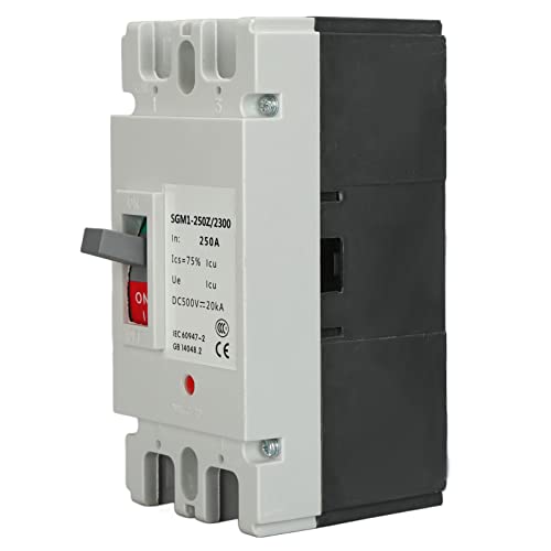 HUSHUI Interrupteur de Protection de Disjoncteur Durable 250A 500V pour Systèmes de Production D'énergie éolienne
