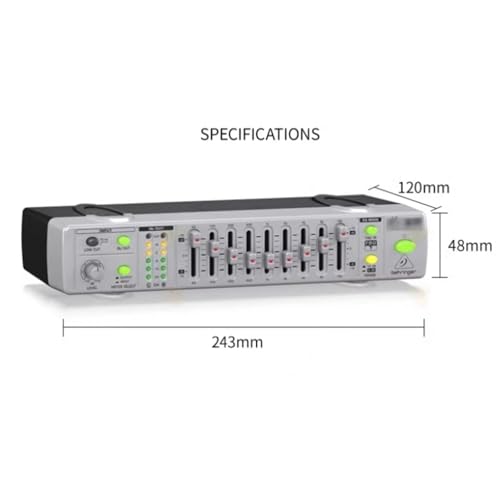 Ecualizador gráfico profesional de 9 bandas, sintonizador de audio de alta precisión con filtro de corte bajo y pantalla LED, para grabación en estudio, actuaciones en vivo y sistema estéreo doméstico miniatura 5