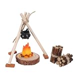 UPKOCH Pila de Leña Miniatura Modelos de Leña Miniatura para Chimenea de Casa de Muñecas Accesorios de Hoguera para Jardín de Hadas Decoración de Micropaisaje
