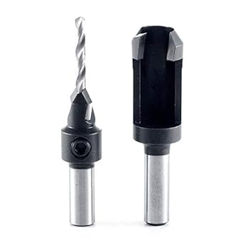 Amana Tool PS-100 2-Piece Carbide Tipped Countersink and Ste