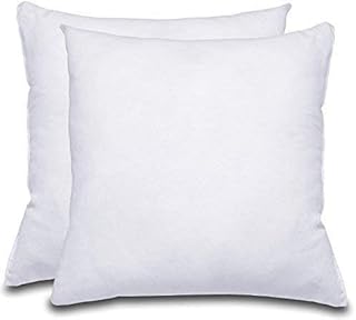 Snugglemore White Luxury 65cm x 65cm Square Euro Continental Deluxe Bounce Microfibre Pillow (Pillow Pair)
