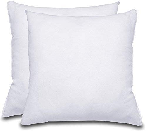 Snugglemore White Luxury 65cm x 65cm Square Euro Continental Deluxe Bounce Microfibre Pillow (Pillow Pair)
