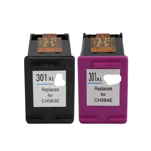Cartouche d'encre 301 pour HP Deskjet 2540 2050 - Finie l'encre sèche, imprimez sans lignes blanches