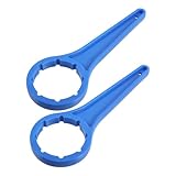 INOOMP 2pcs Bucket Lid Wrench Set for 20-30l Plastic Pails and Paint Buckets Blue Drum Opener Tool for Industrial Chemical Containers