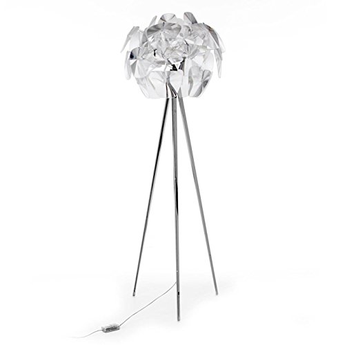 Luceplan Hope Stehleuchte, transparent Gestell edelstahl Ø 72cm H 200cm