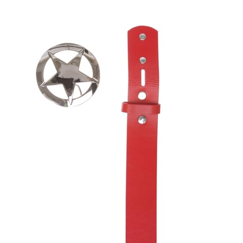 Texas Star Belt & Buckle Combo – PU Leather Snap-On Belt – 19 Colors2