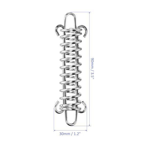 Hebilla de resorte M METERXITY para carpa acero inoxidable tensor de cuerdas camping 2 uds 5
