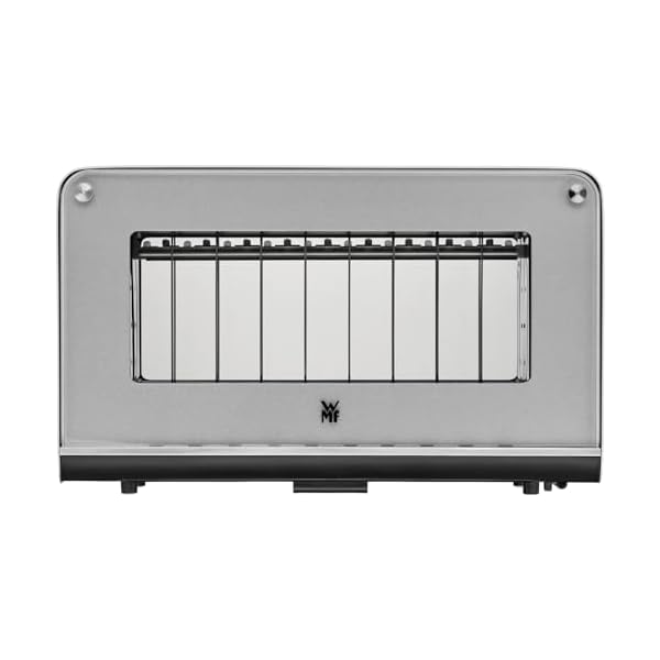   WMF-Lono-Toaster-Glas-mit-Brotchenaufsatz-2-Scheiben-XXL-motorisierte-Toastaufnahme-Aufwarm-Funktion-7-Braunungsstufen-Toaster-edelstahl-matt