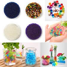 Edge Decor Colorful Magic Crystal Water Jelly Mud Soil Beads Balls-Multi Color 10 grm Approx 1000 Balls
