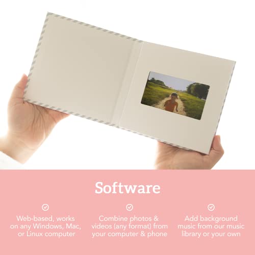 Heirloom Thank You Video Book - Create Your Own Digital Greeting Card Gift With Your Memories - Anniversary, Christmas, Wedding - Plays 10 Minutes Of Video And Photos thumb #7
