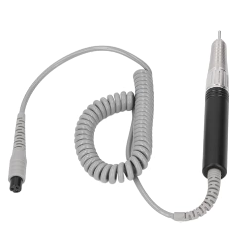 Nail Drill Handpiece Professional Adjustable Handle Replacement Handpiece for Nail Drill Machine (Black)