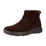 Skechers Women's On-the-go Joy - Bundle Up Ankle Boots, Brown Chocolate Suede Chocolate, 6 UK
