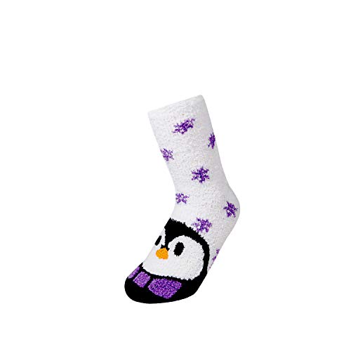 Image of Women's Fuzzy Plush Soft Slipper Socks, Fluffy Winter Holiday Cozy Value Pack Socks