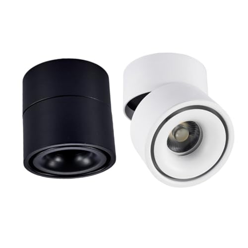 WATIIFUFU Foco LED Ajustable para Techo y Pared Lámpara de Aluminio con y Rotación Vertical Iluminación Interior para Salón Cocina y Tiendas
