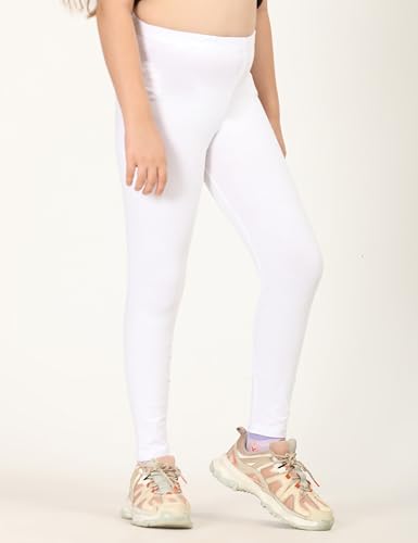 Image of ZION Leggings for Girls - Cotton Regular Fit Ankle Length | Soft & Comfortable | Perfect for Every Occasion - School, Play & Beyond | Multiple Sizes & Colors