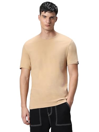 Image of Bewakoof Men's Solid Regular Fit T-Shirt