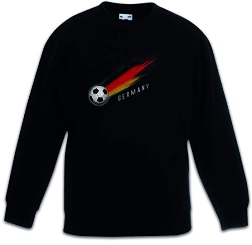Sweat-shirt enfant Germany Football Comet noir en coton pour garçon et fille